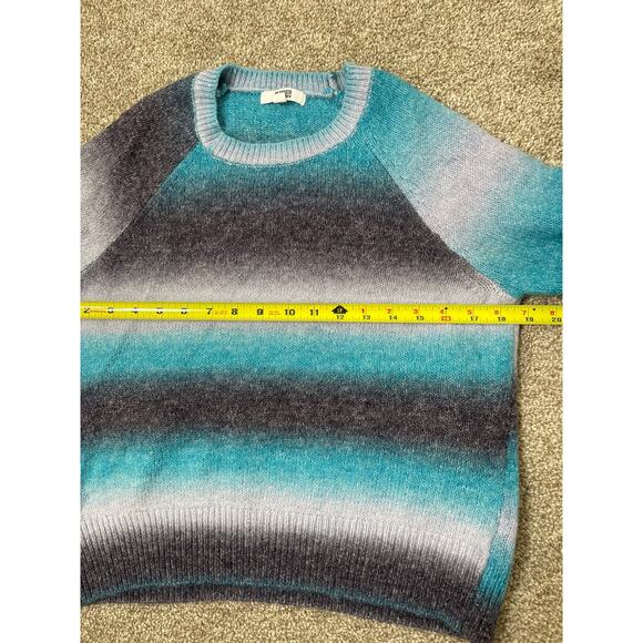 BB Dakota Steve Madden Women's Wool Blend Knit Ombre Pullover Sweater Blue M - Picture 9 of 9